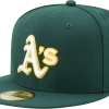 Baseline Sportss New Era 59/50 Dark Green A's MLB On Field Hat