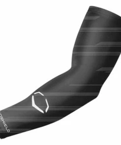 Baseline Sportss EVOSHIELD-SPEED STRIPE COMPRESSIVE ARM SLEEVE-YOUTH-BLACK Protective Gear
