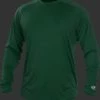 Baseline Sportss North Toronto Portal Rawlings Adult Crew Neck Dark Green Long Sleeve Shirt-artwork Included