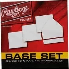 Baseline Sportss Rawlings Base Set - 3 Bases, Home Plate And Pitchers Mound