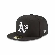 Baseline Sportss Oakland Athletics Black & White 59FIFTY Fitted Hat